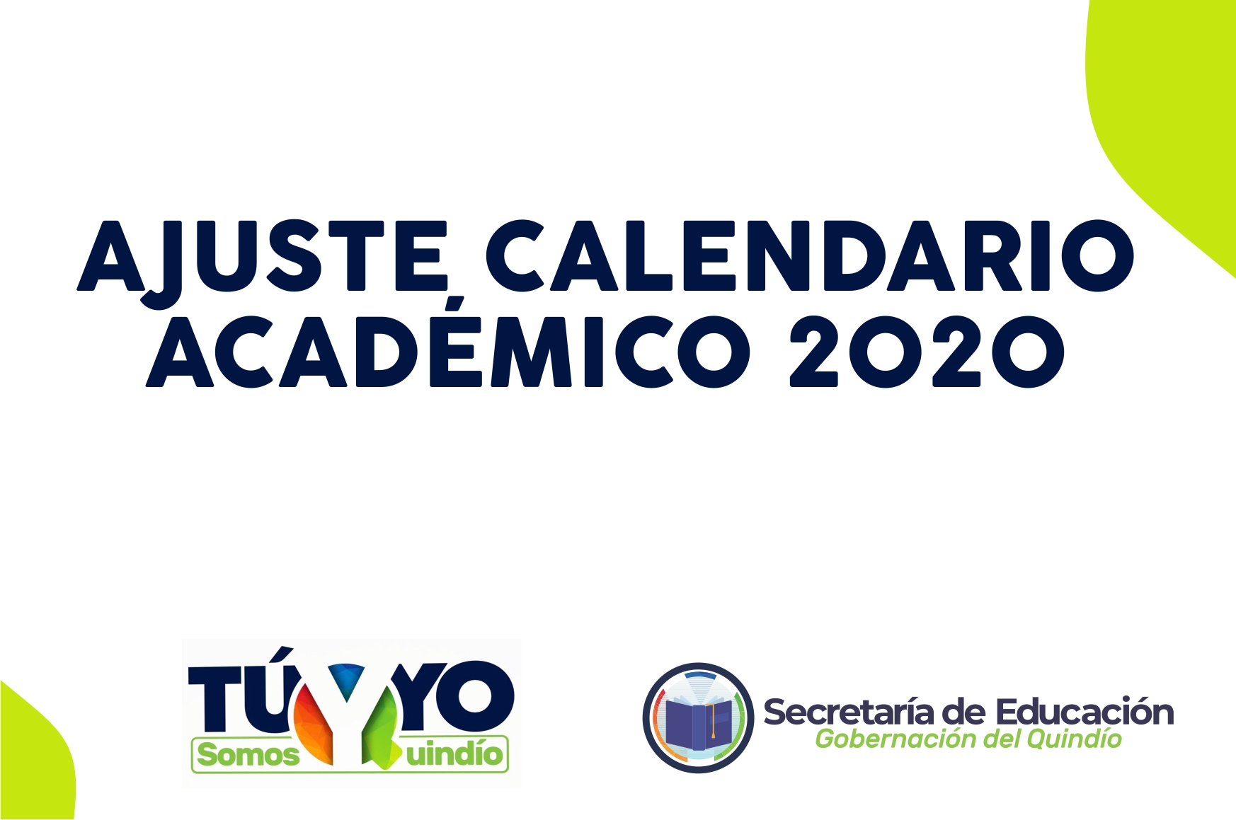 AJUSTE CALENDARIO ACADÉMICO 2020